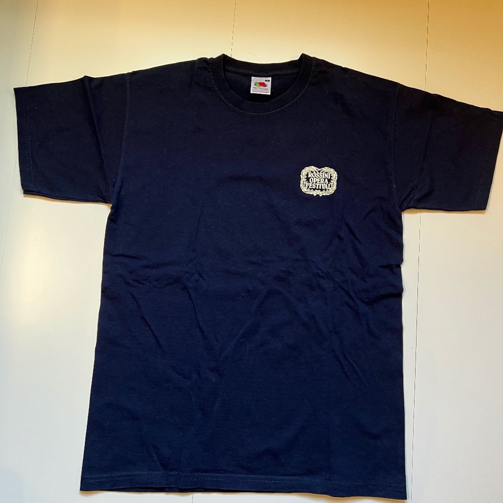 Black Graphic T-shirt Rossini Opera Festival, Size S